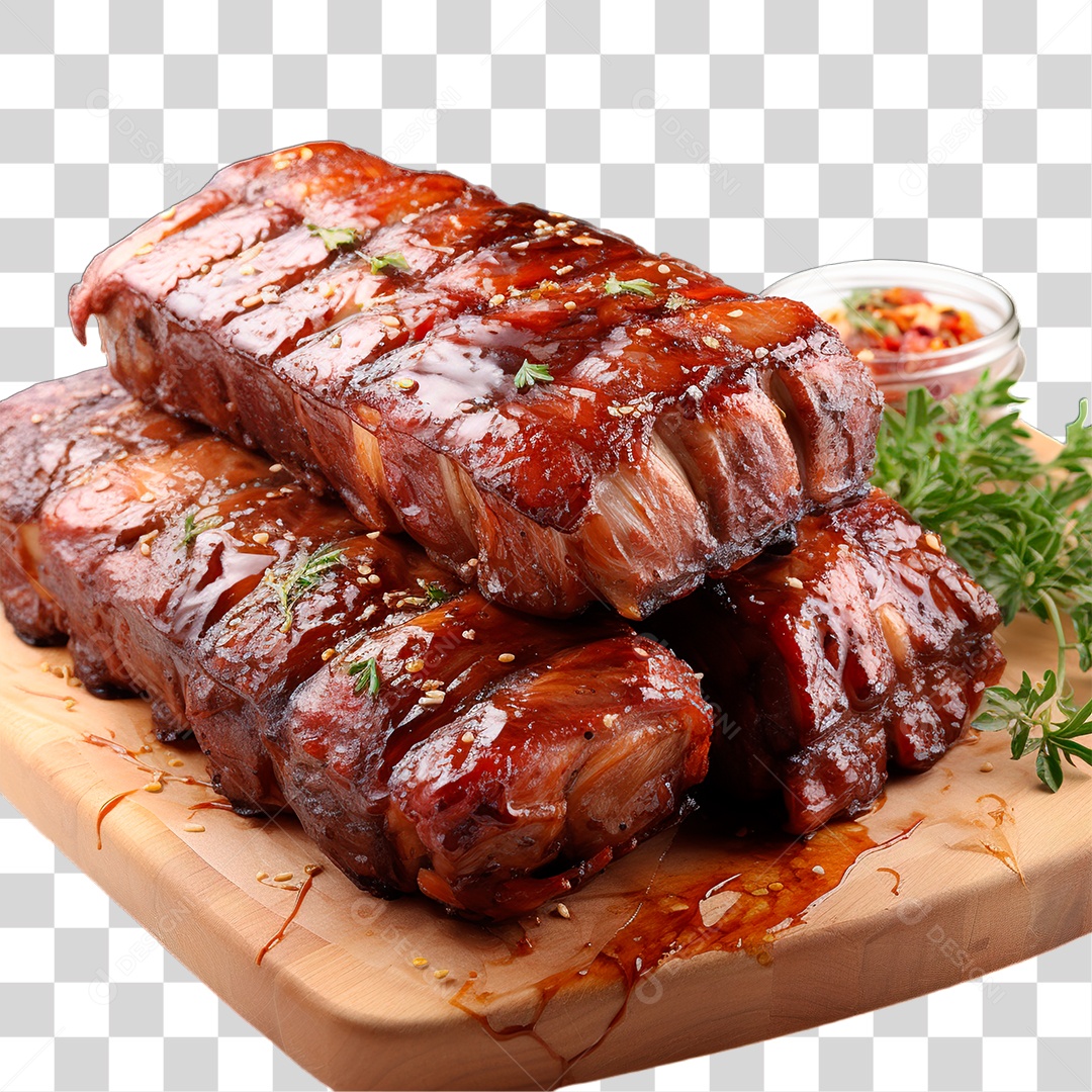 Costela Assada PNG Transparente