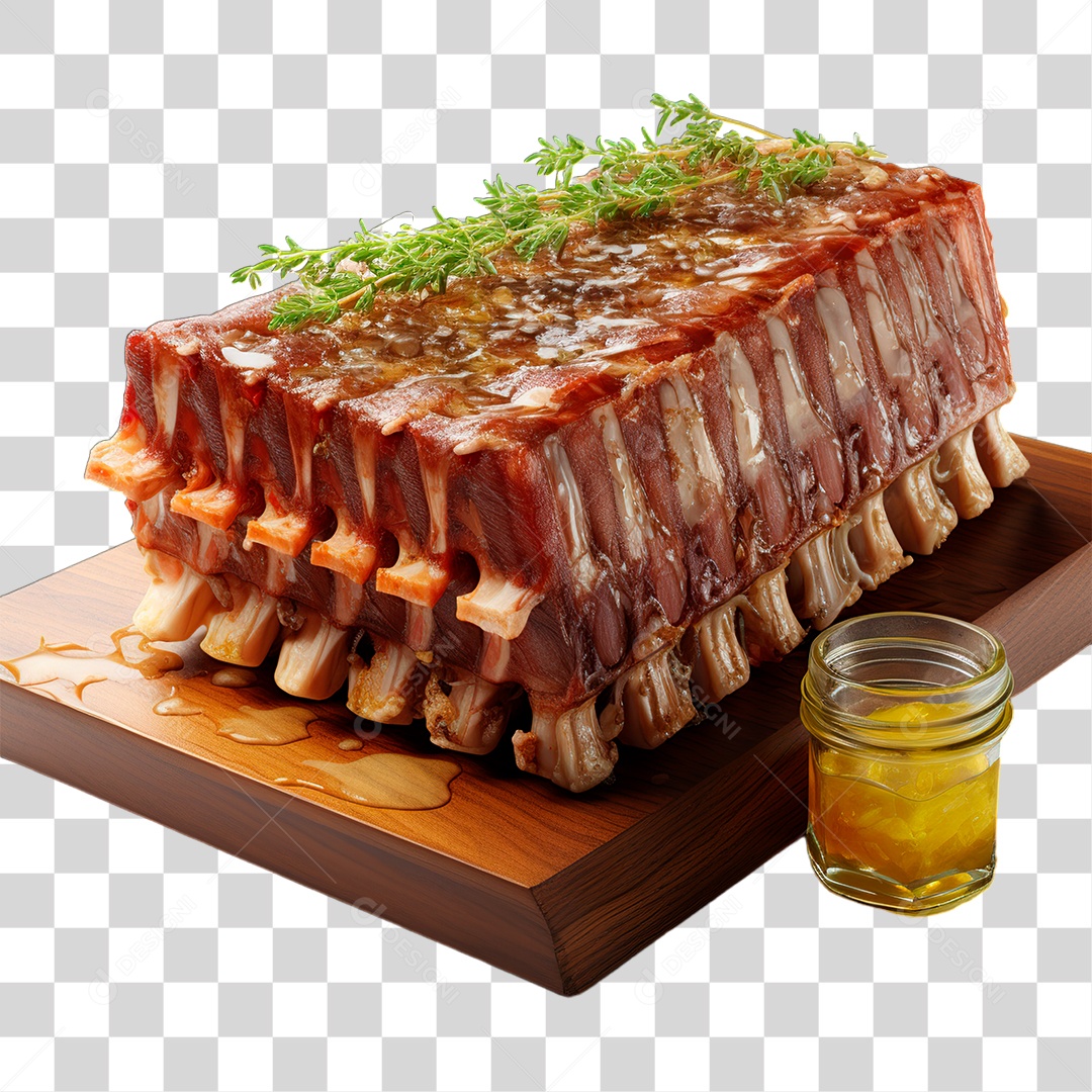 Costela Assada PNG Transparente