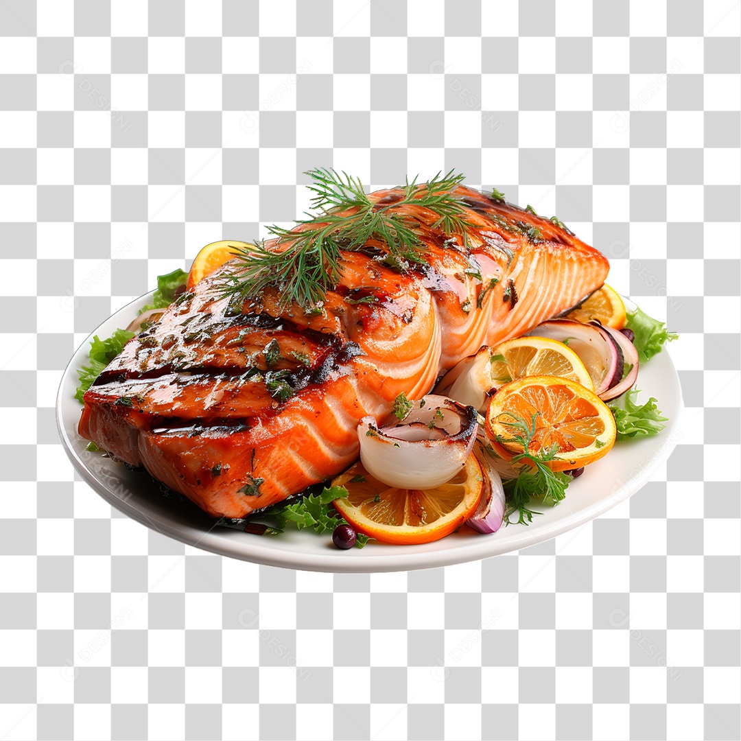 Salmão PNG Transparente