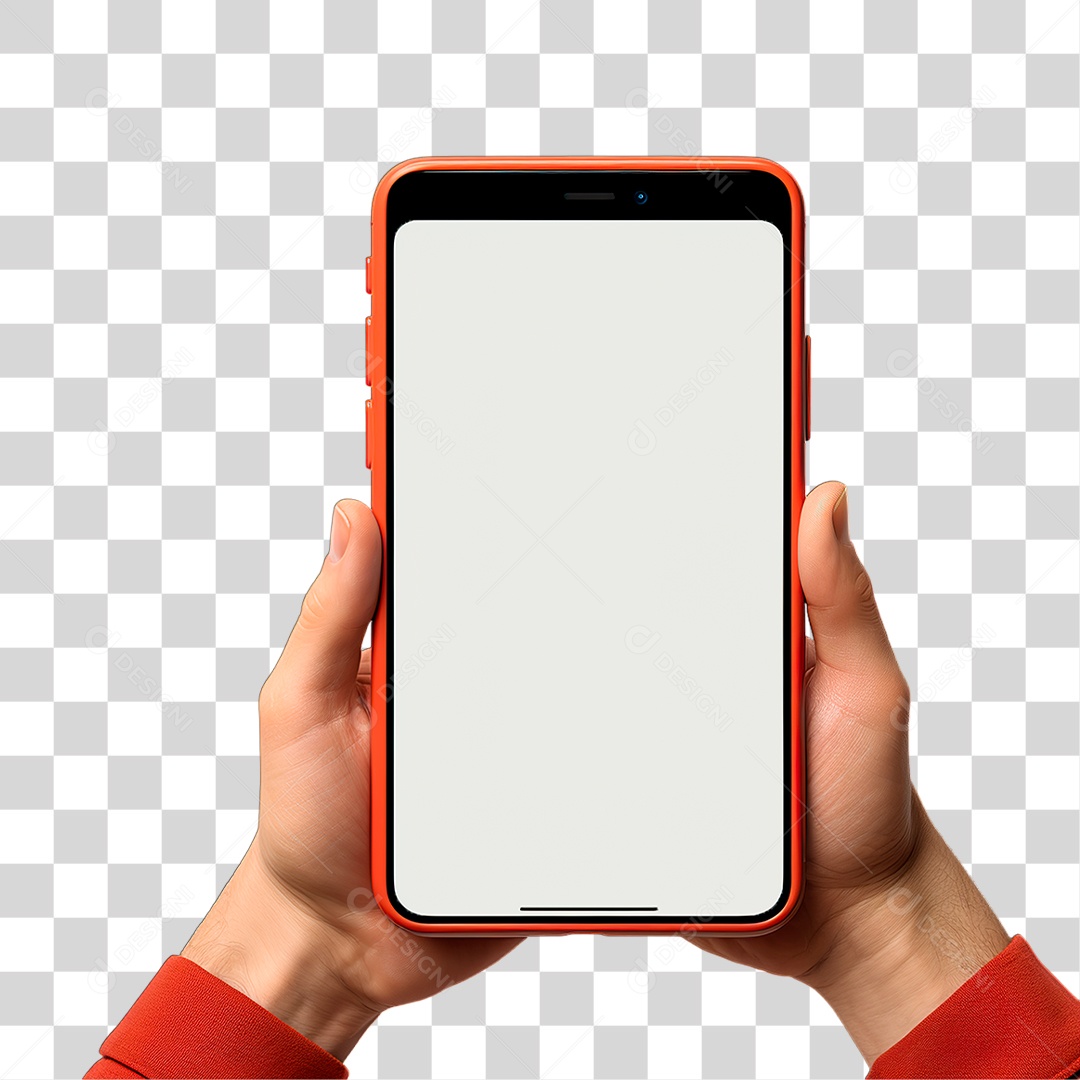 Mão Segurando Celular PNG Transparente