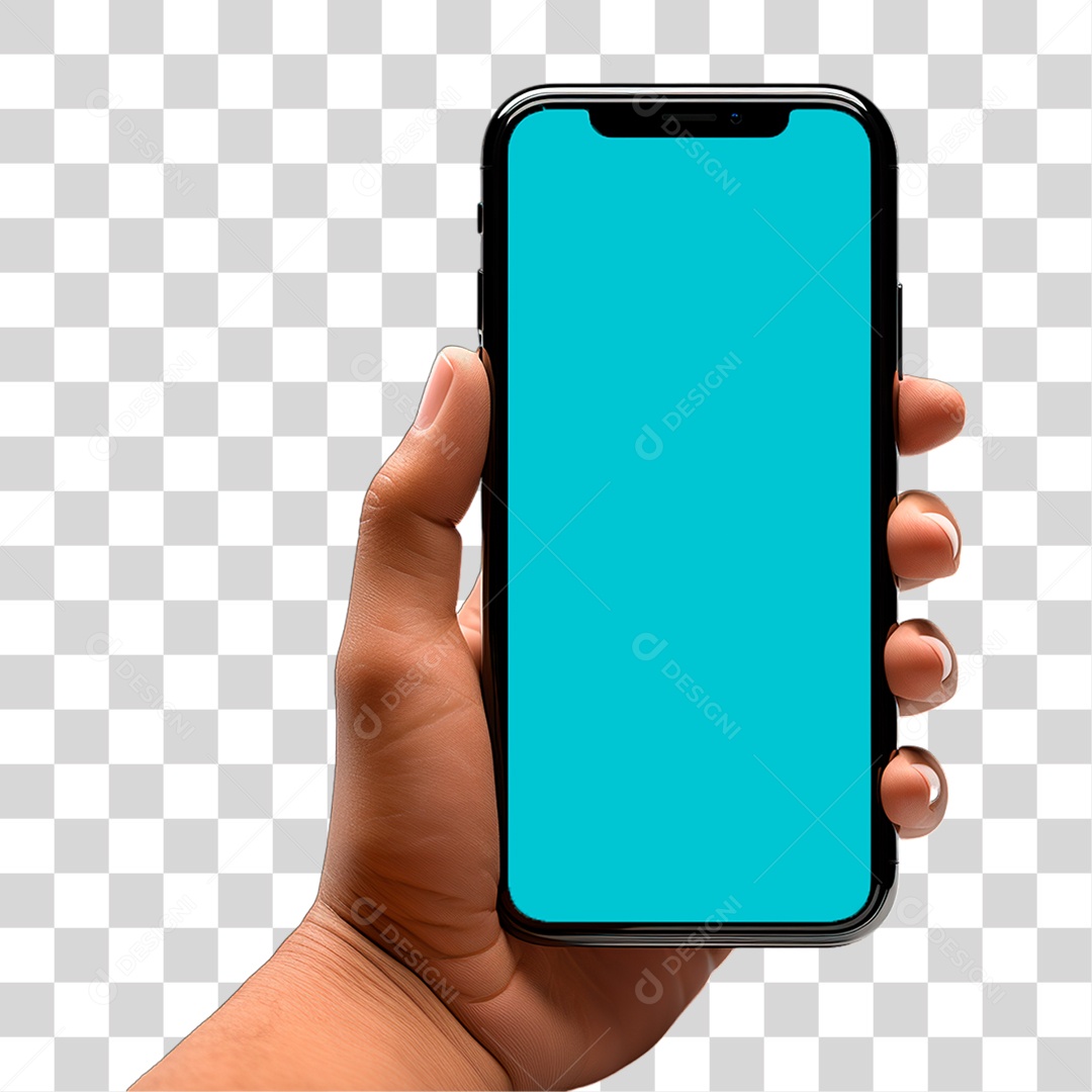 Mão Segurando Celular PNG Transparente