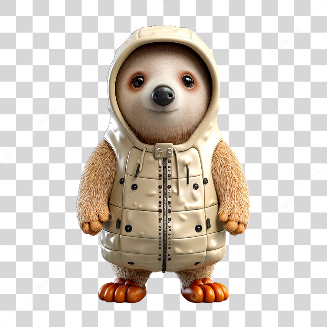 Pequena Preguiça PNG Transparente