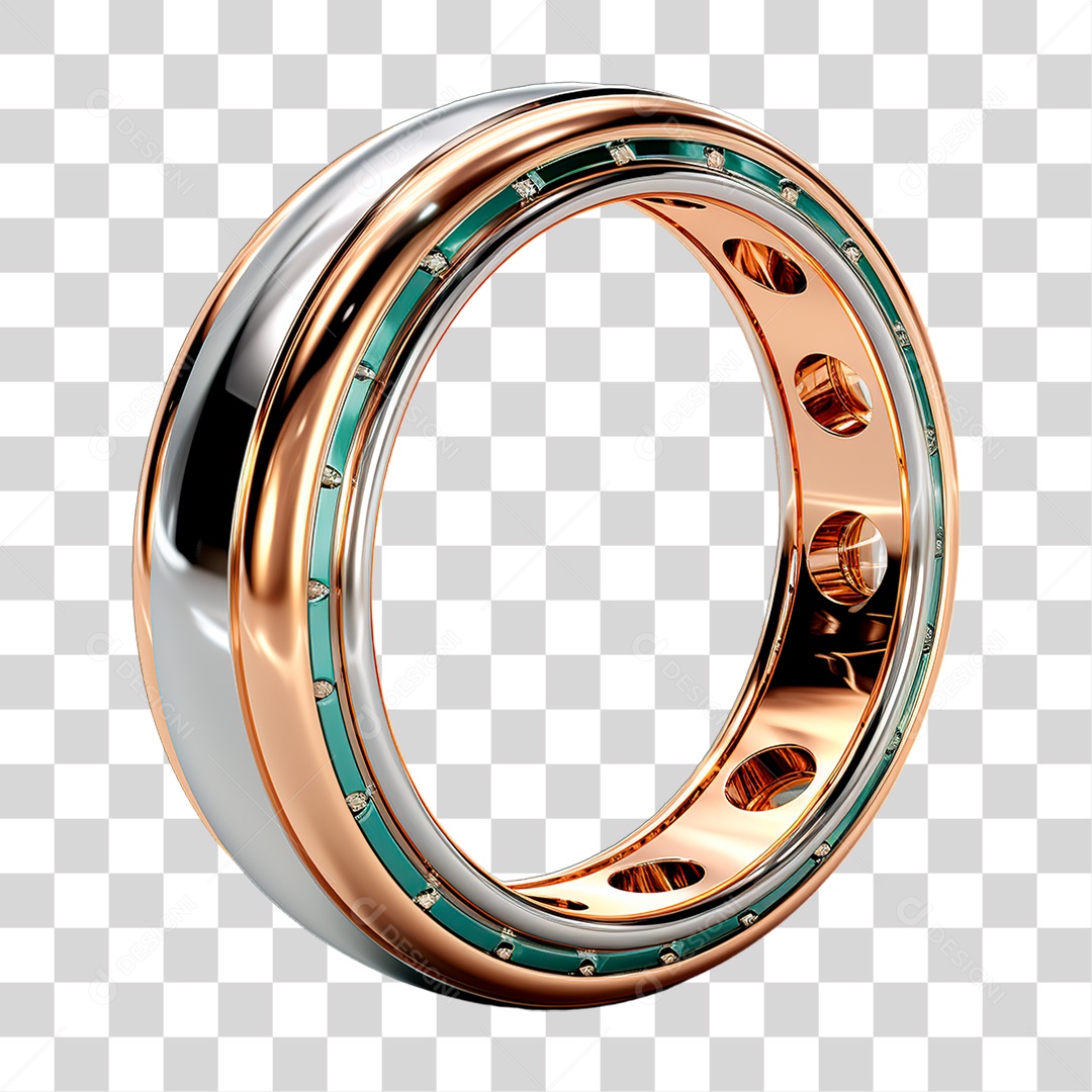 Circulo de Metal PNG Transparente