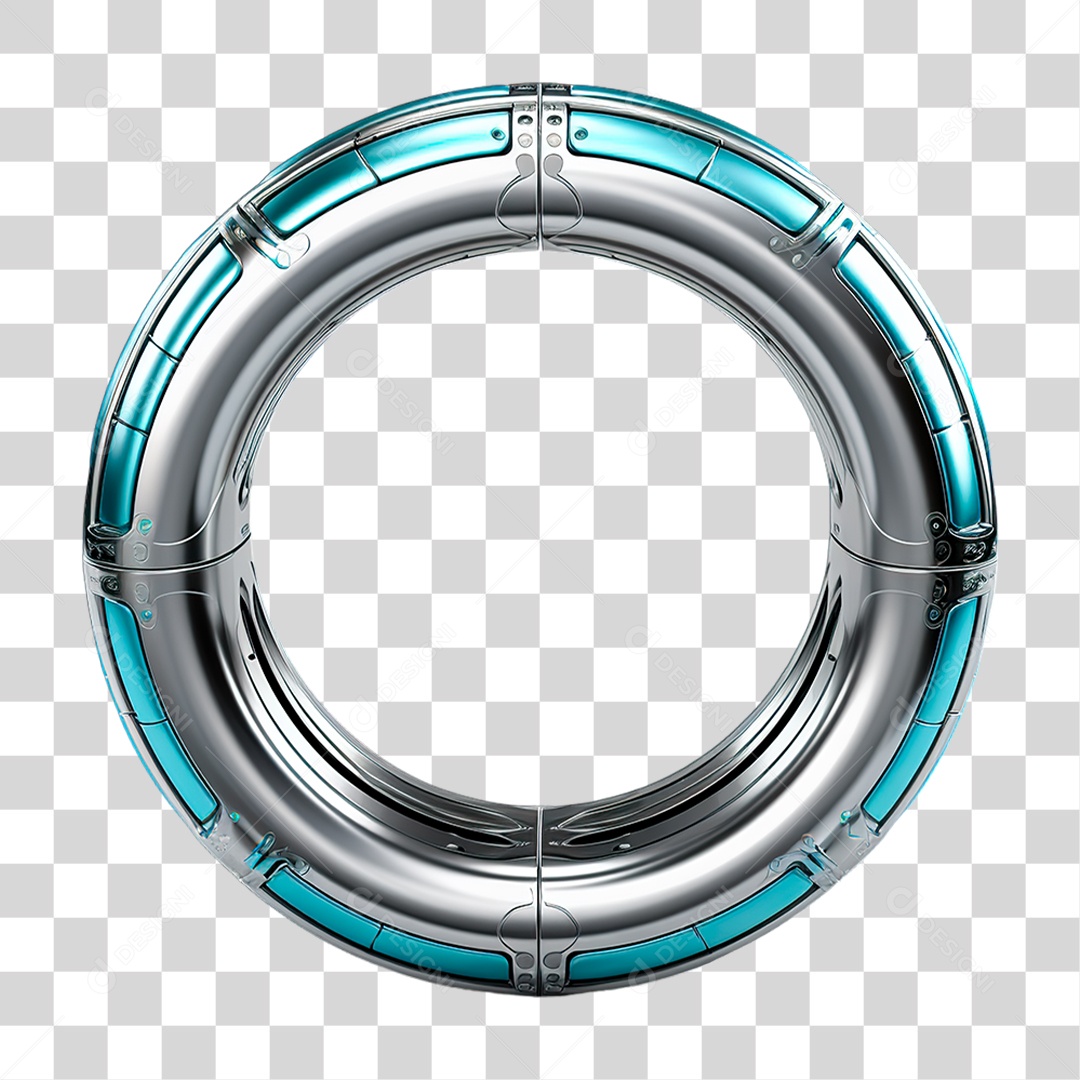 Circulo de Metal PNG Transparente
