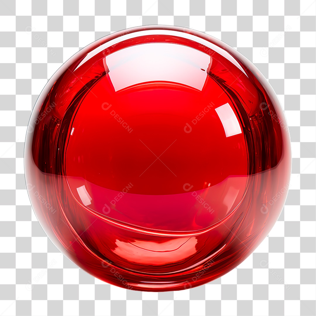 Esfera Vermelha PNG Transparente