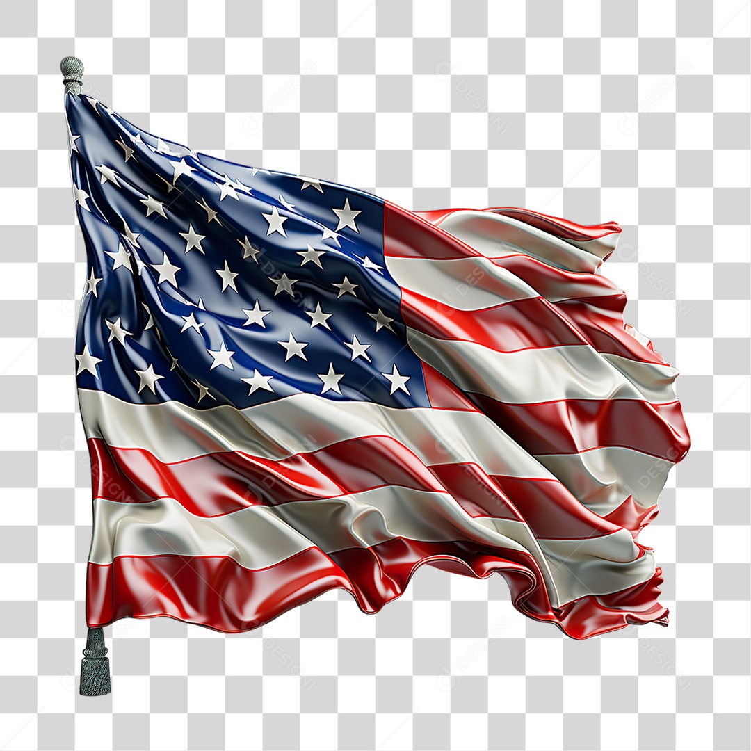 Bandeira do Estados Unidos PNG Transparente