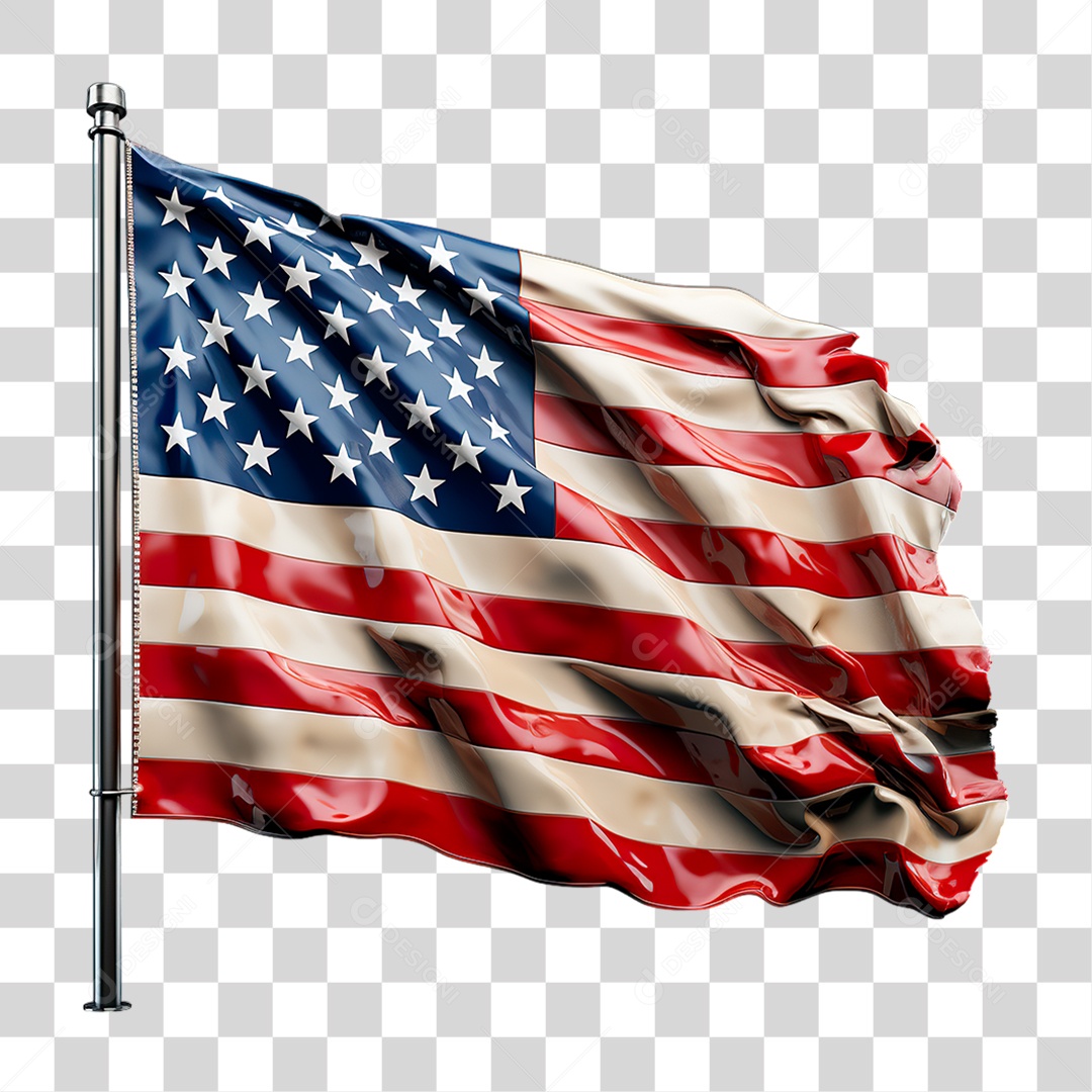 Bandeira do Estados Unidos PNG Transparente
