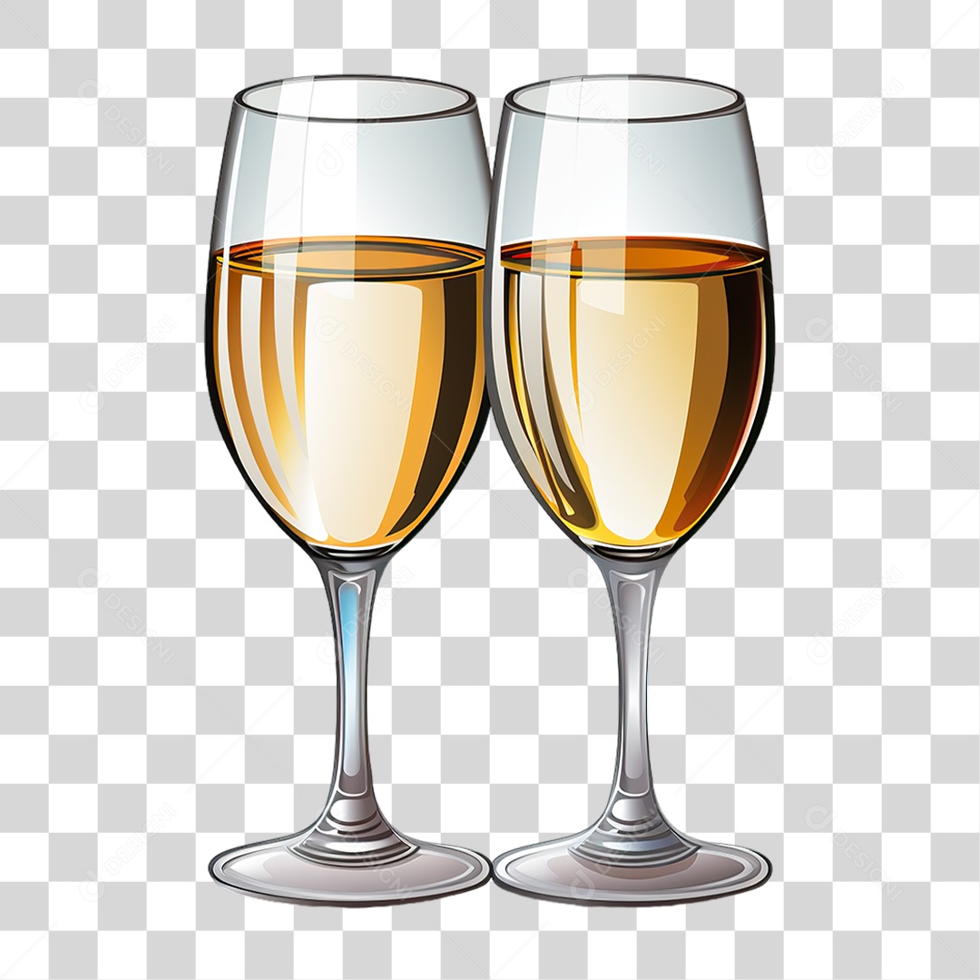Taça de Champanhe PNG Transparente