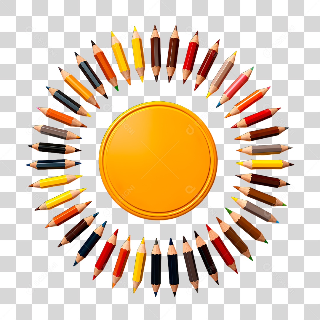 Lápis de Cor PNG Transparente
