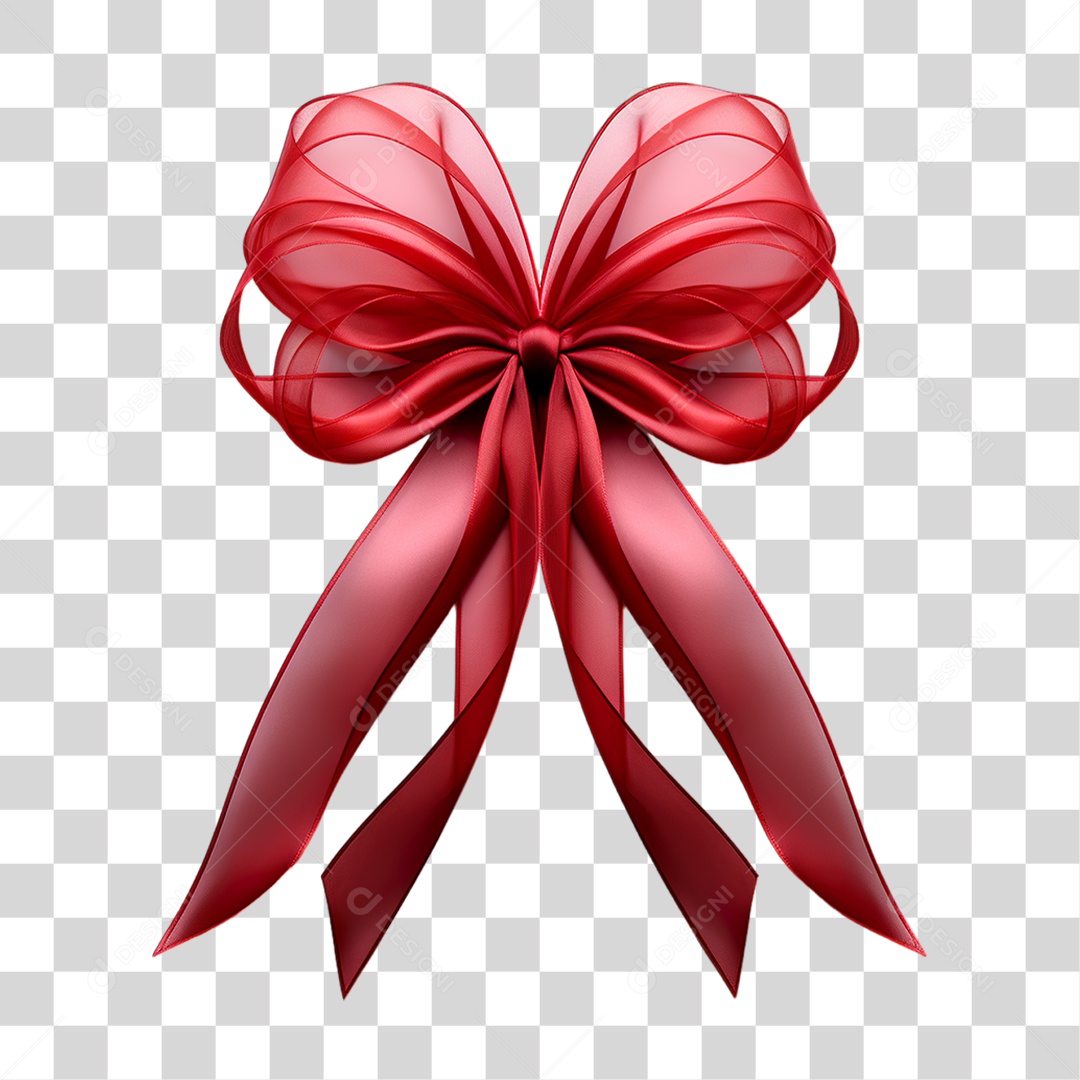 Laço Vermelho PNG Transparente