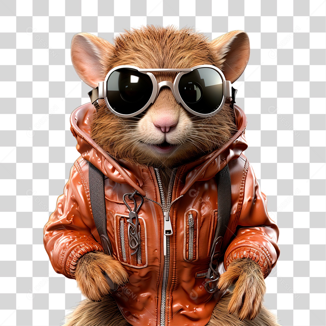 Personagem Rato PNG Transparente