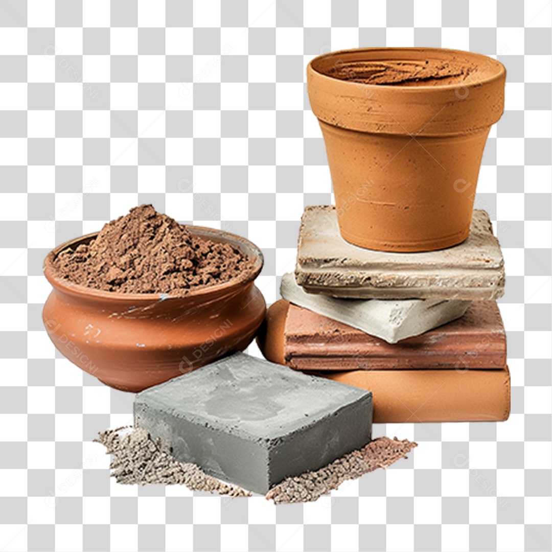 Vaso de Argila PNG Transparente