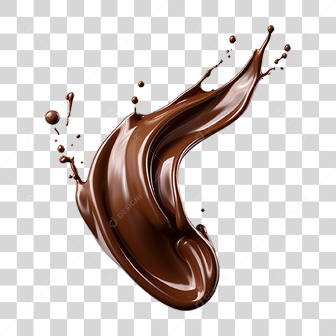 Splash de Chocolate PNG Transparente