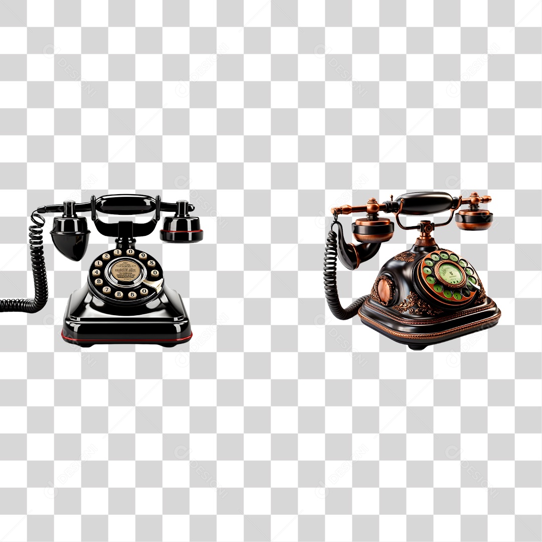 Telefone Antigo PNG Transparente
