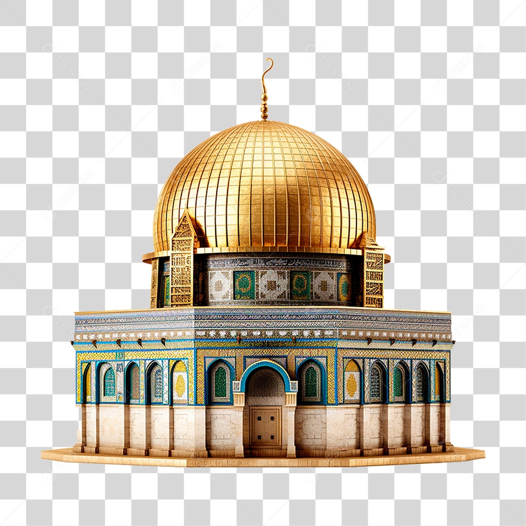 Cúpula da Rocha PNG Transparente