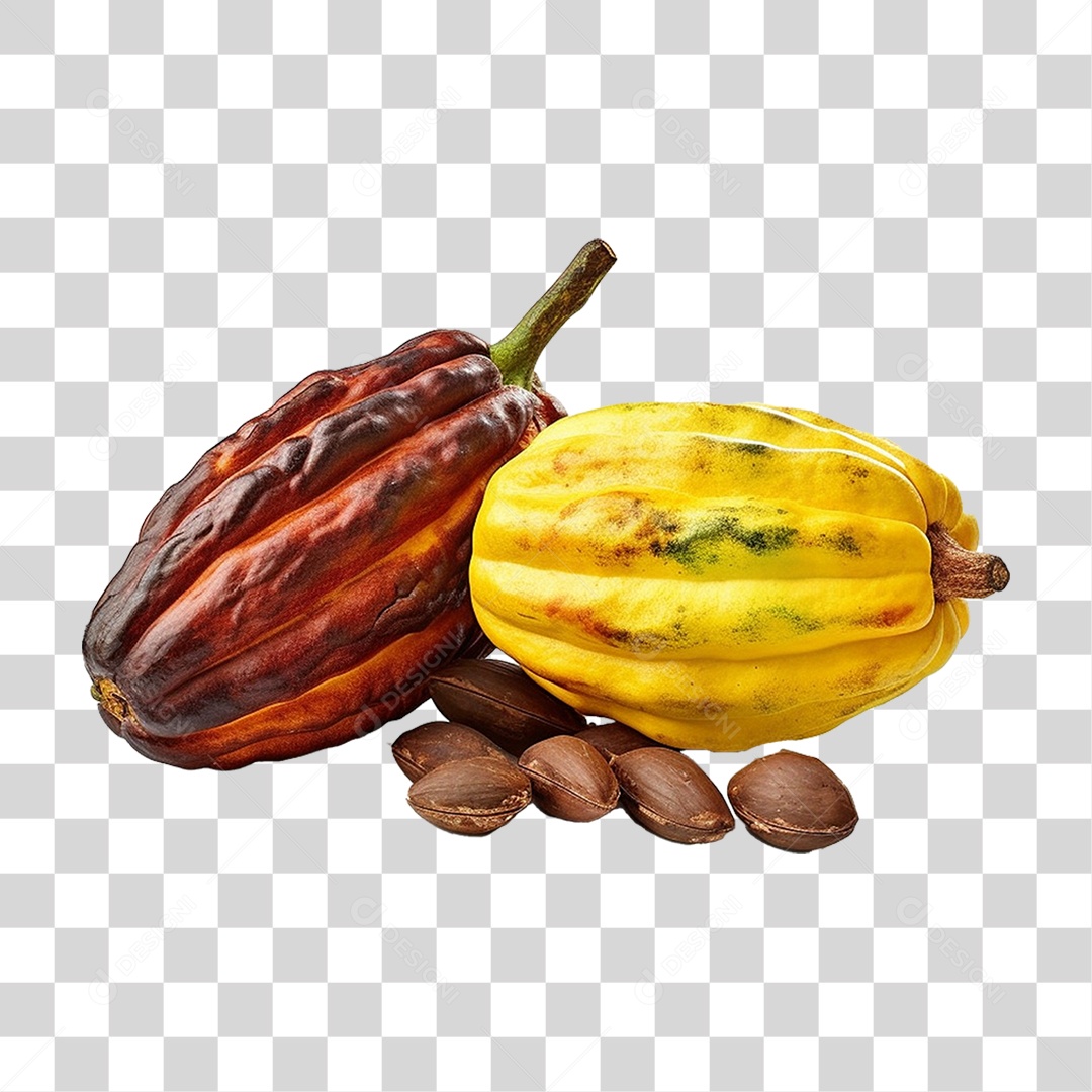 Frutos Cacau PNG Transparente