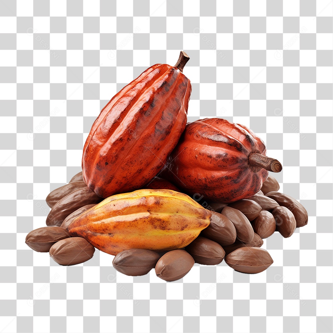 Frutos Cacau PNG Transparente