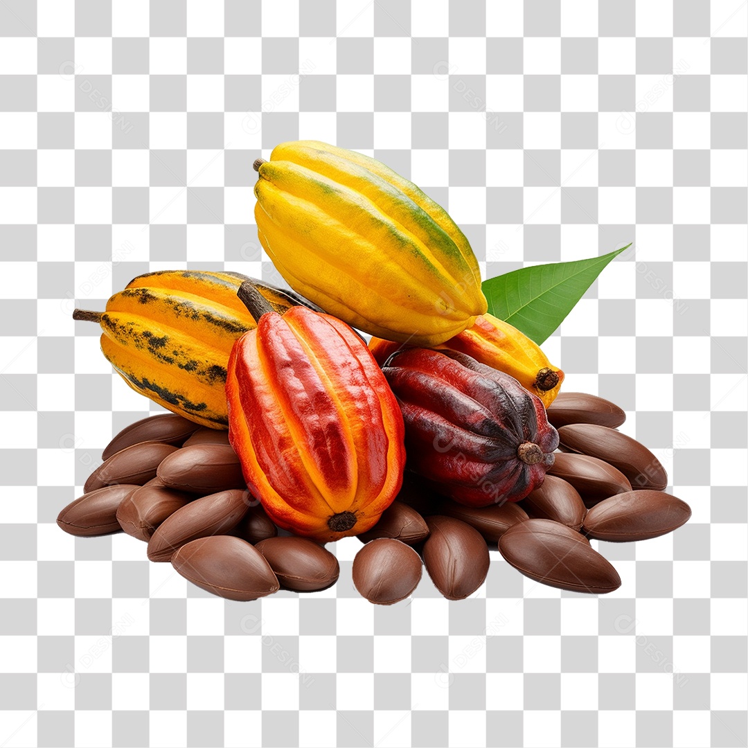Frutos Cacau PNG Transparente