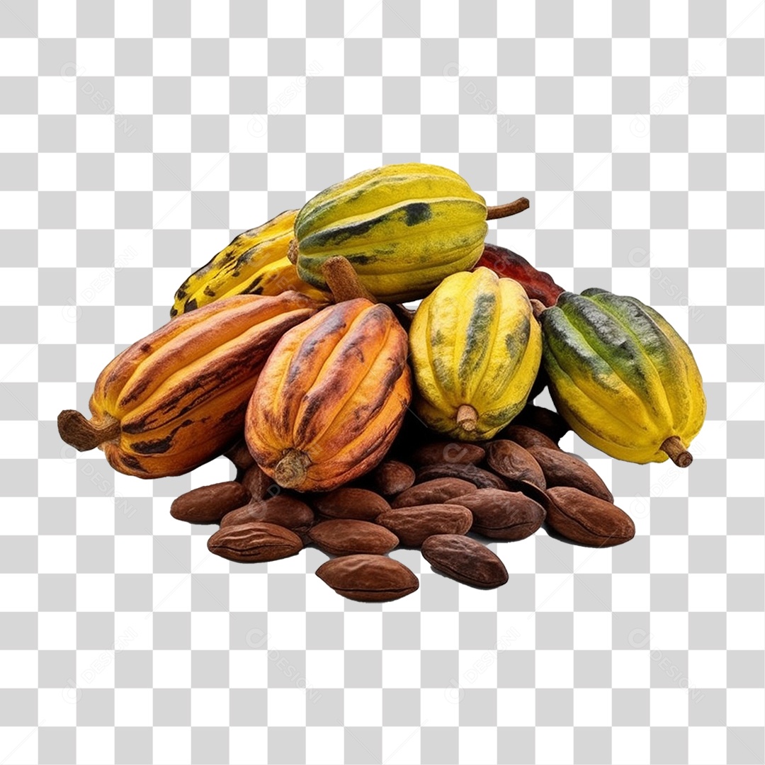 Frutos Cacau PNG Transparente