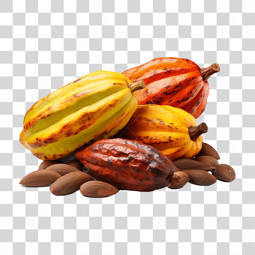 Frutos Cacau PNG Transparente