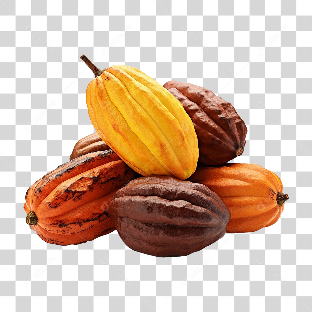 Frutos Cacau PNG Transparente