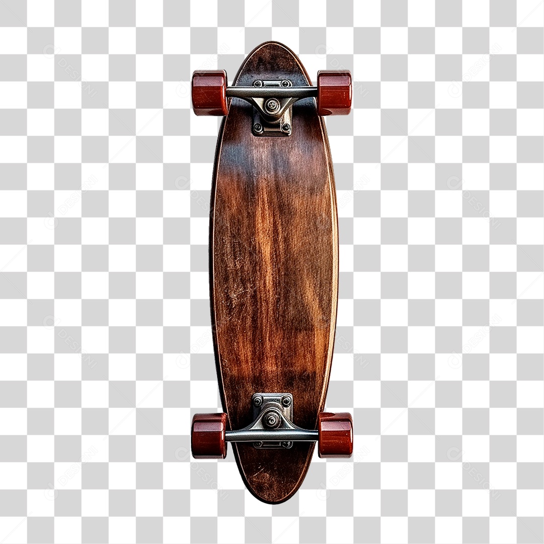 Skate de Madeira PNG Transparente