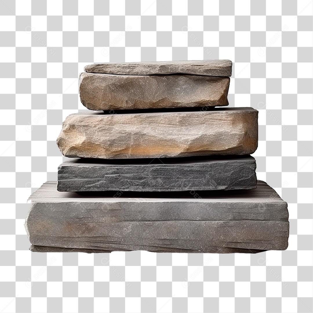 Pilha de Pedras PNG Transparente