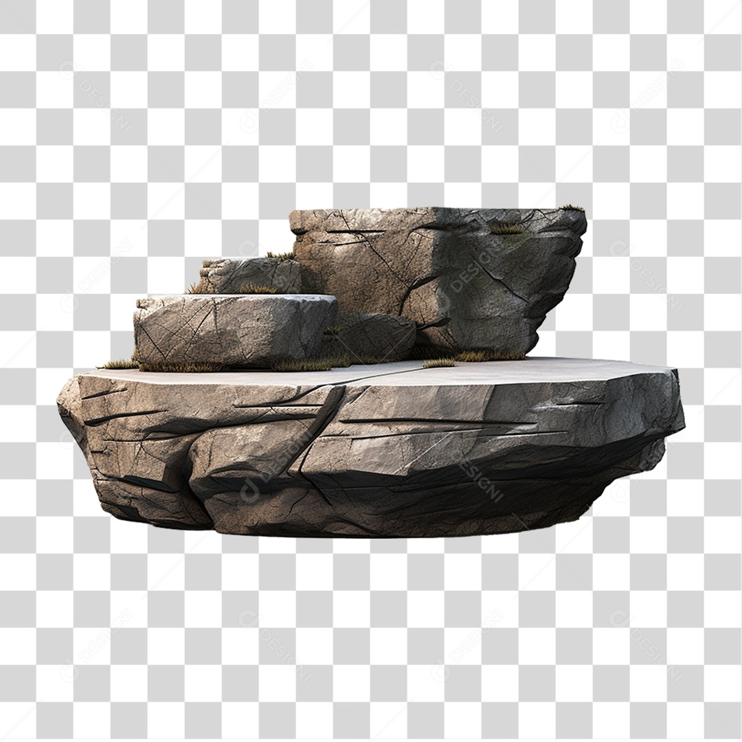 Pilha de Pedras PNG Transparente