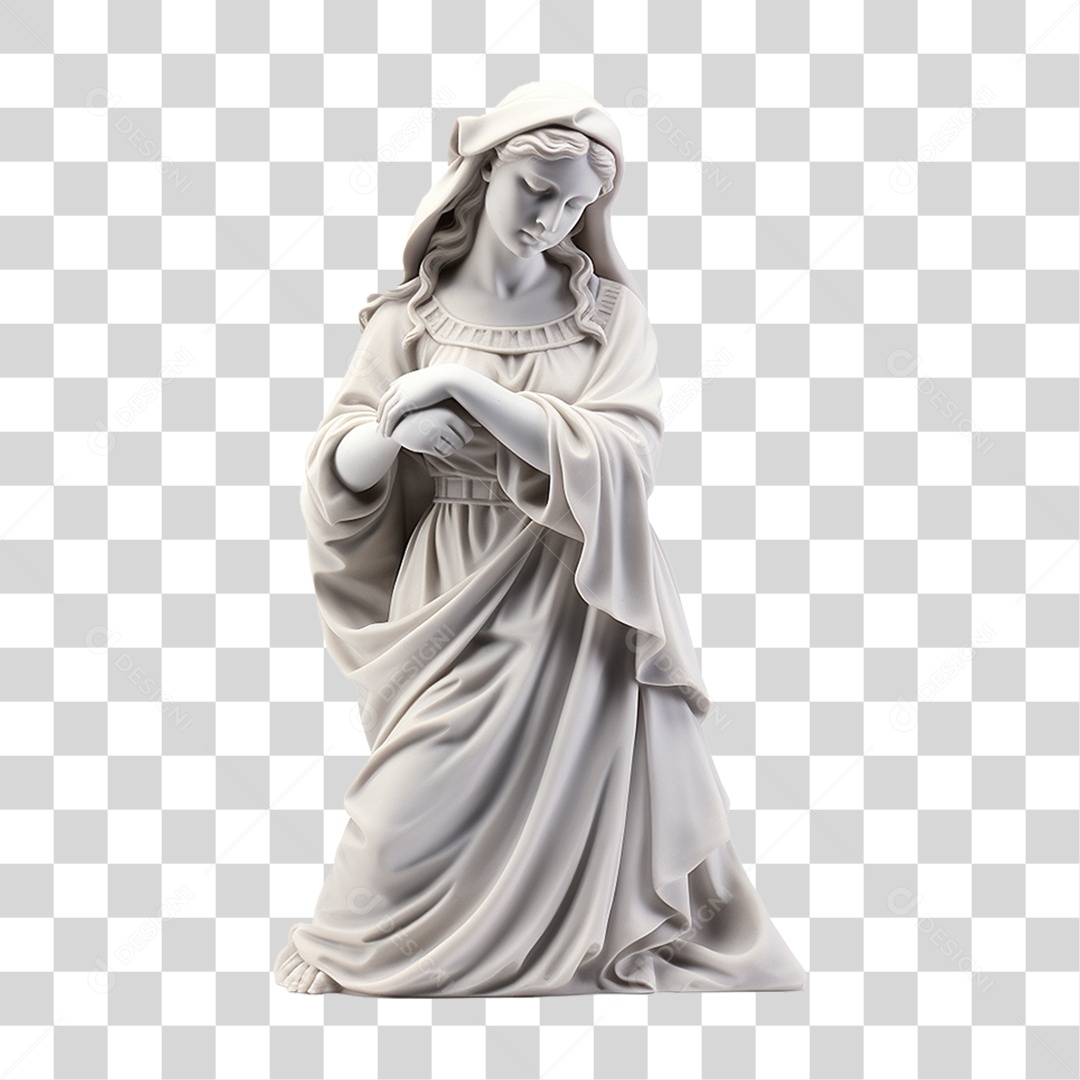 Estátua de Gesso PNG Transparente
