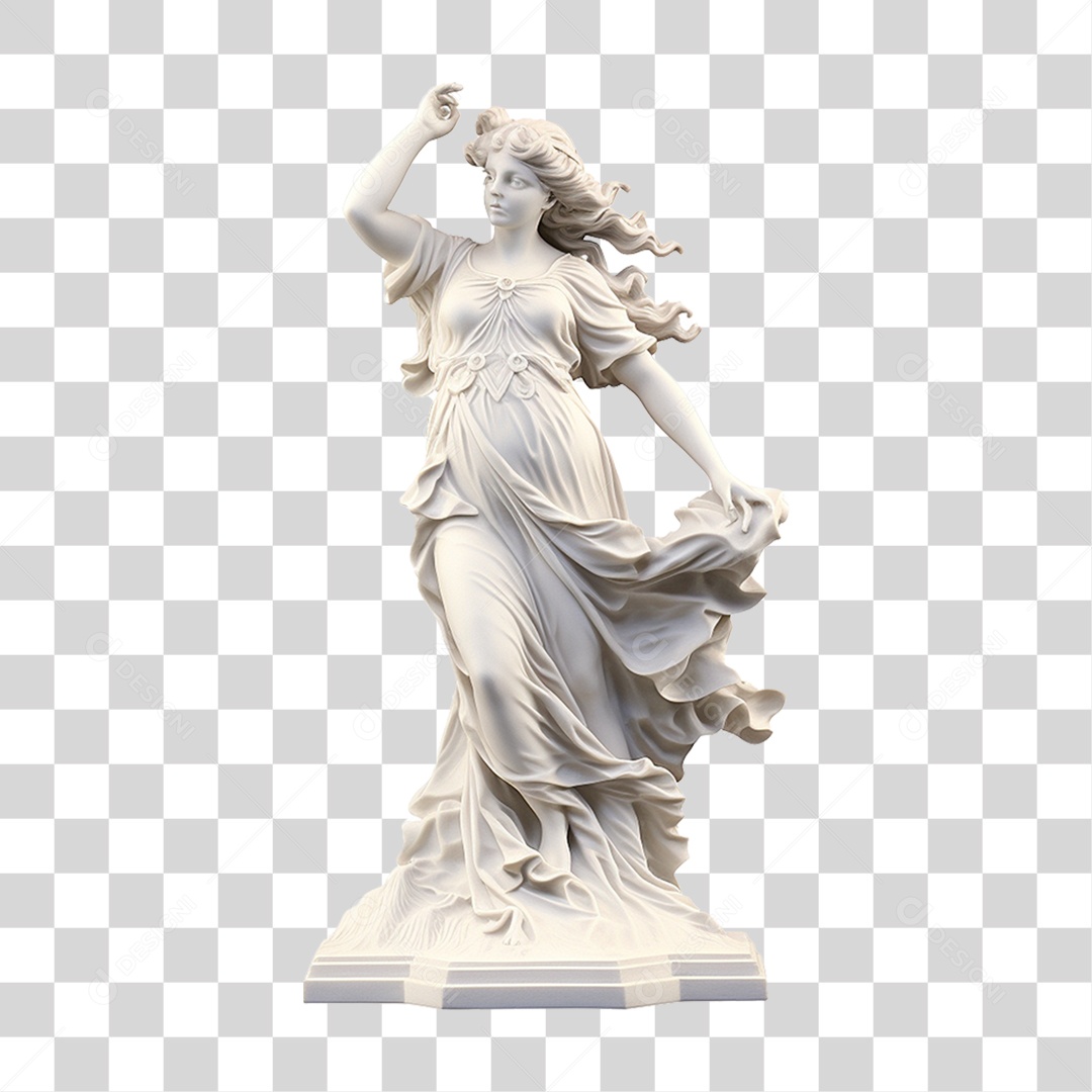 Estátua de Gesso PNG Transparente
