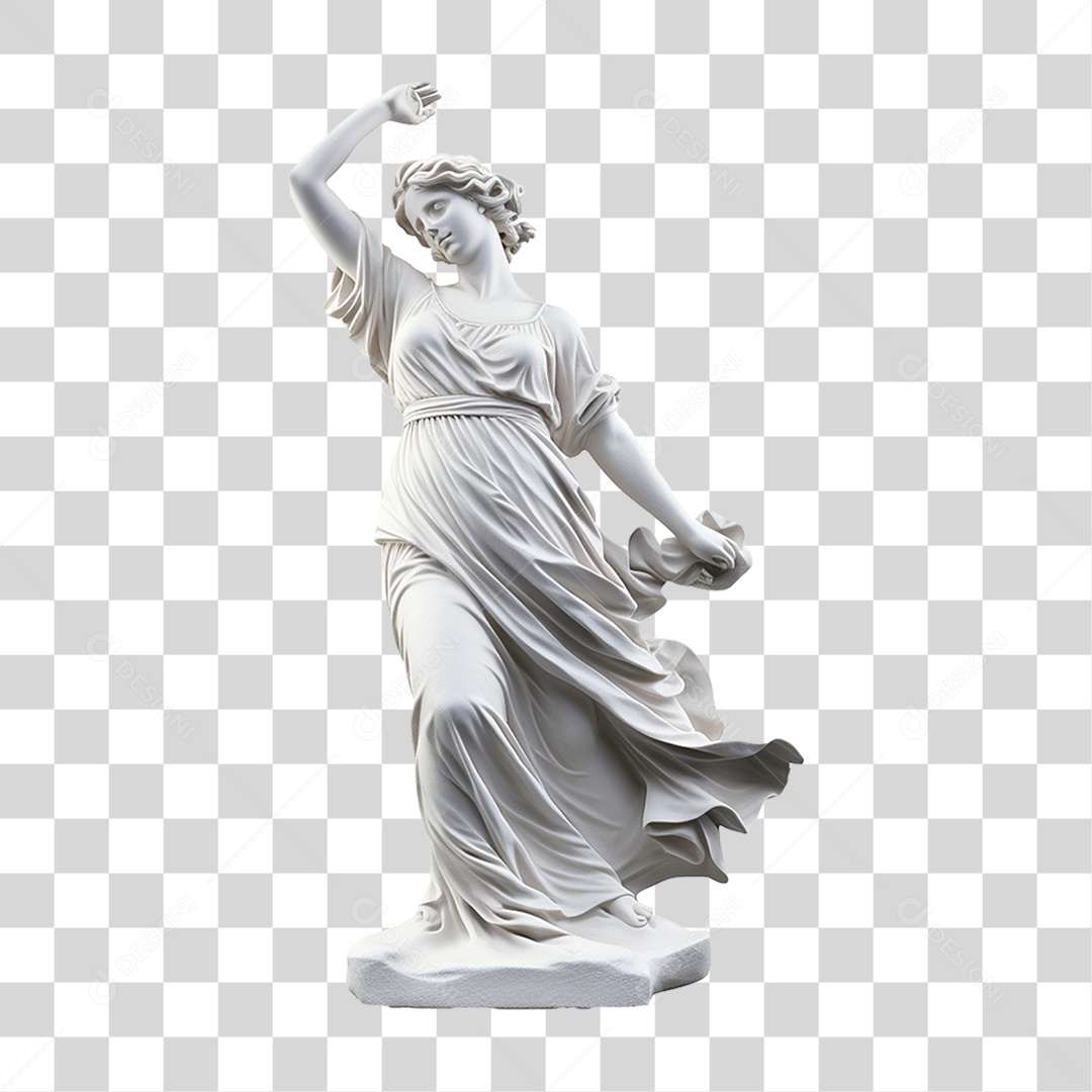 Estátua de Gesso PNG Transparente