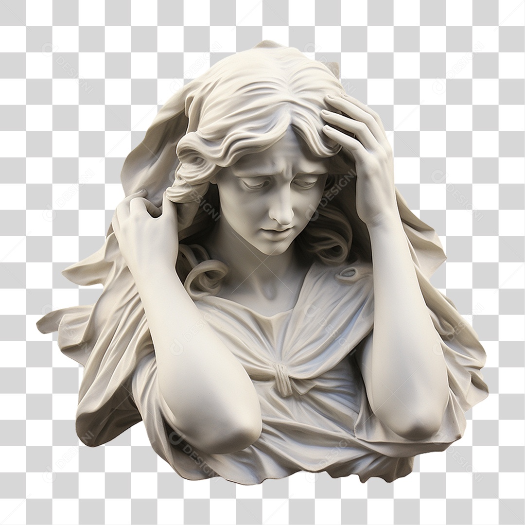 Estátua de Gesso PNG Transparente