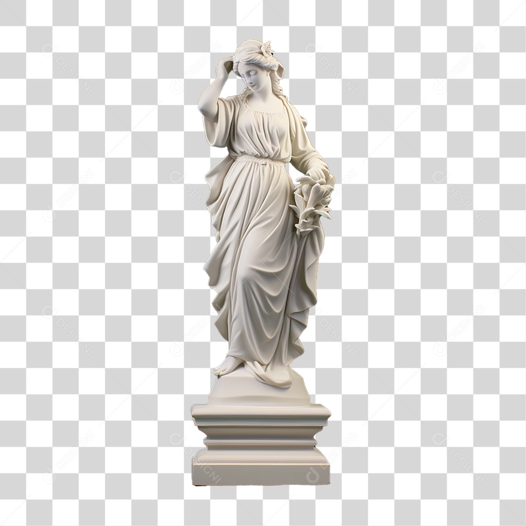 Estátua de Gesso PNG Transparente