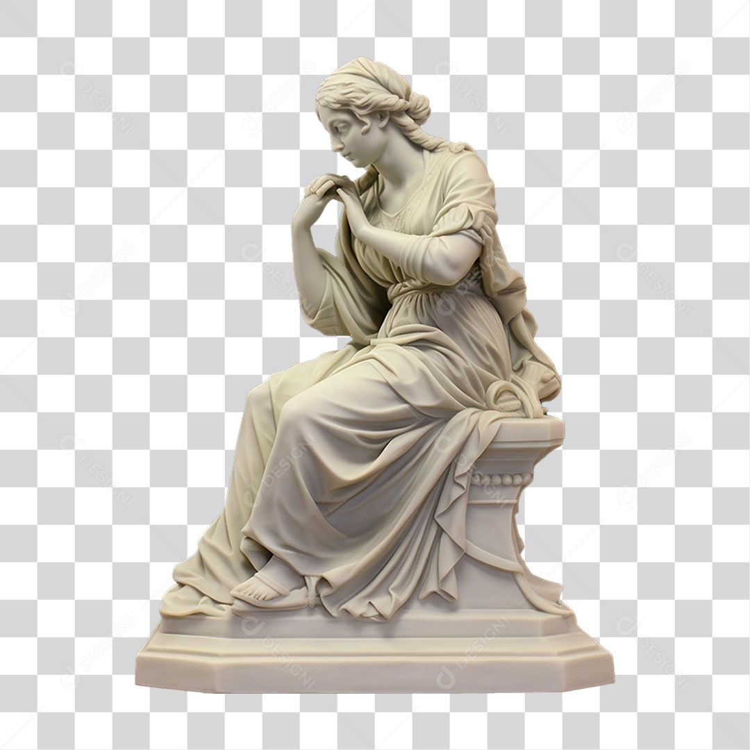Estátua de Gesso PNG Transparente