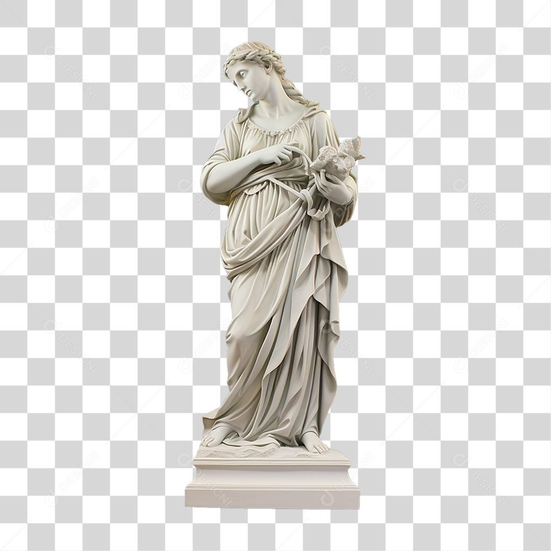 Estátua de Gesso PNG Transparente