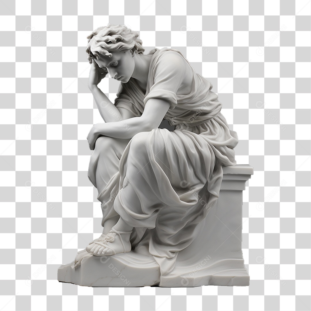 Estátua de Gesso PNG Transparente