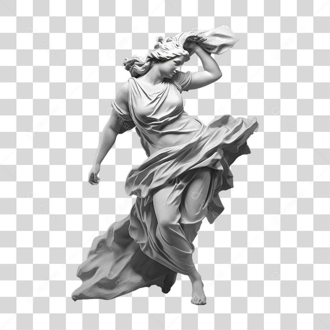 Estátua de Gesso PNG Transparente
