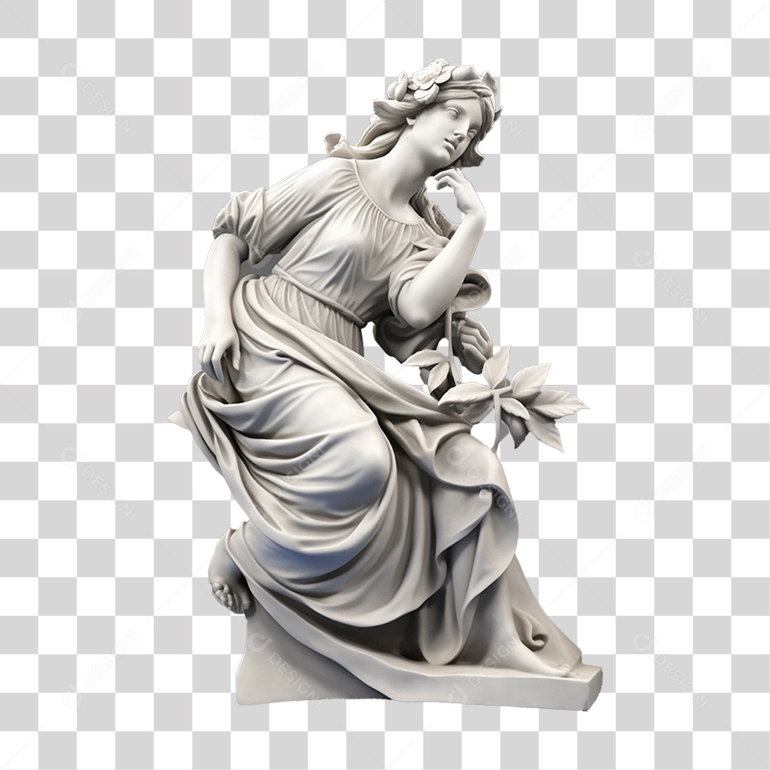 Estátua de Gesso PNG Transparente