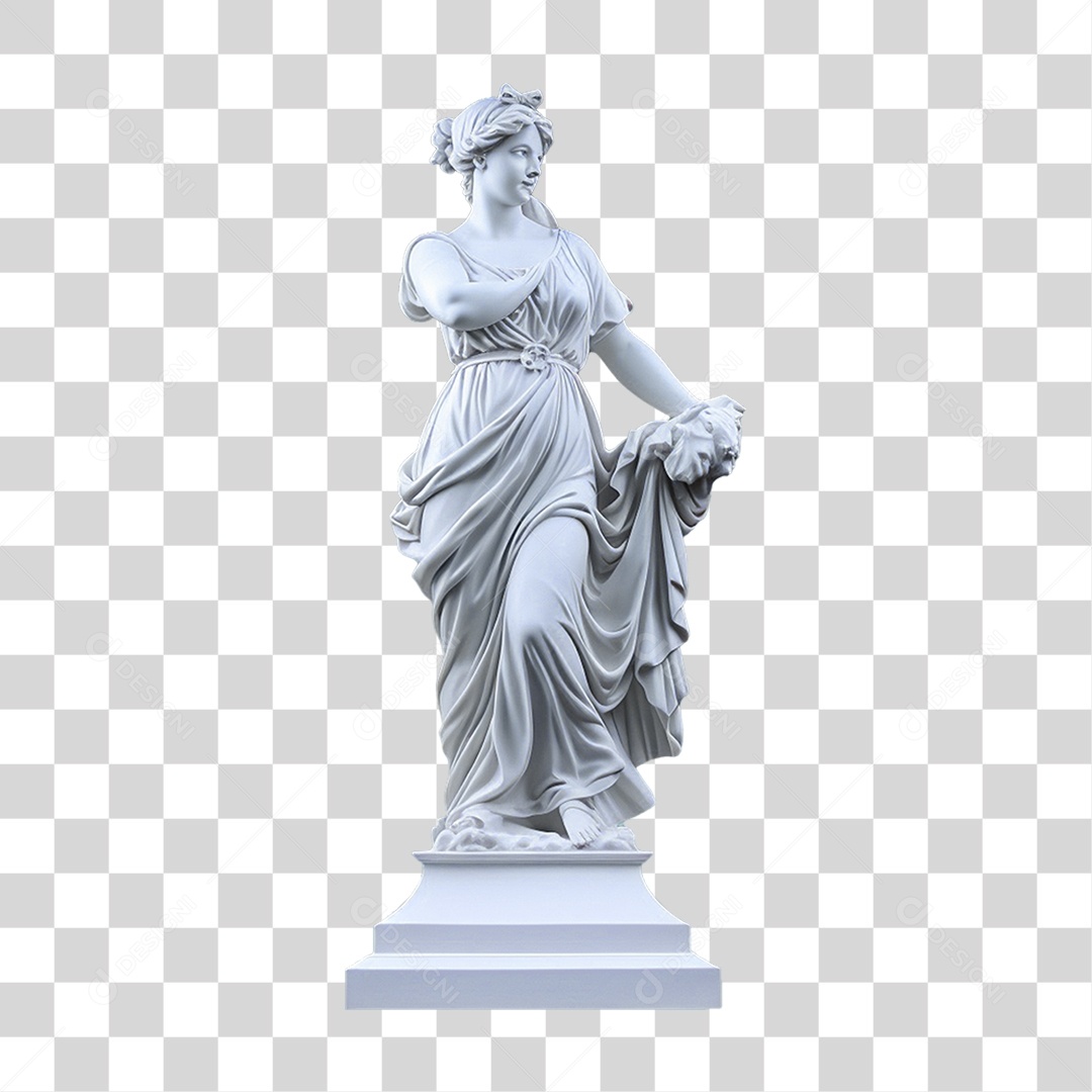 Estátua de Gesso PNG Transparente