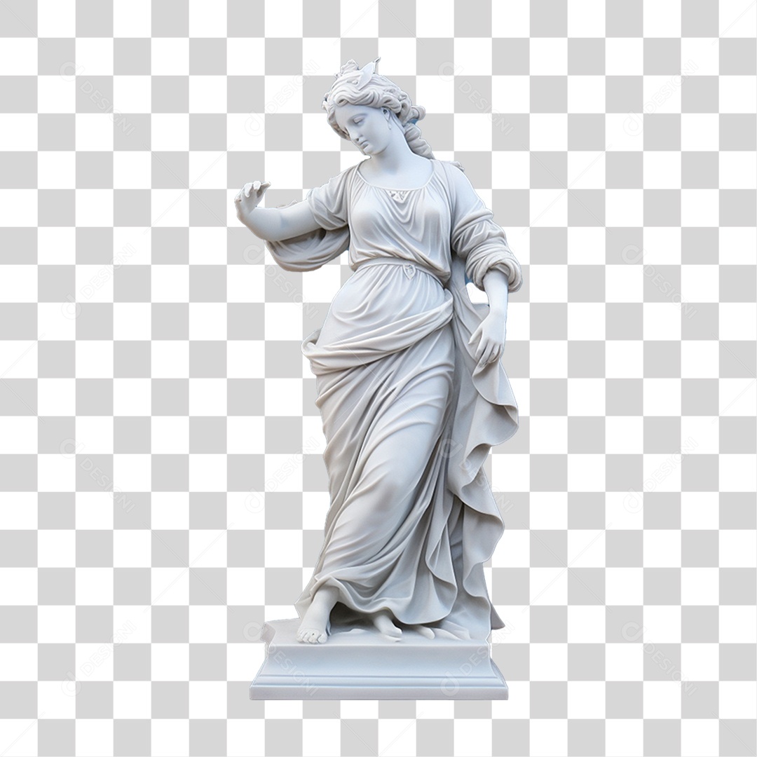Estátua de Gesso PNG Transparente