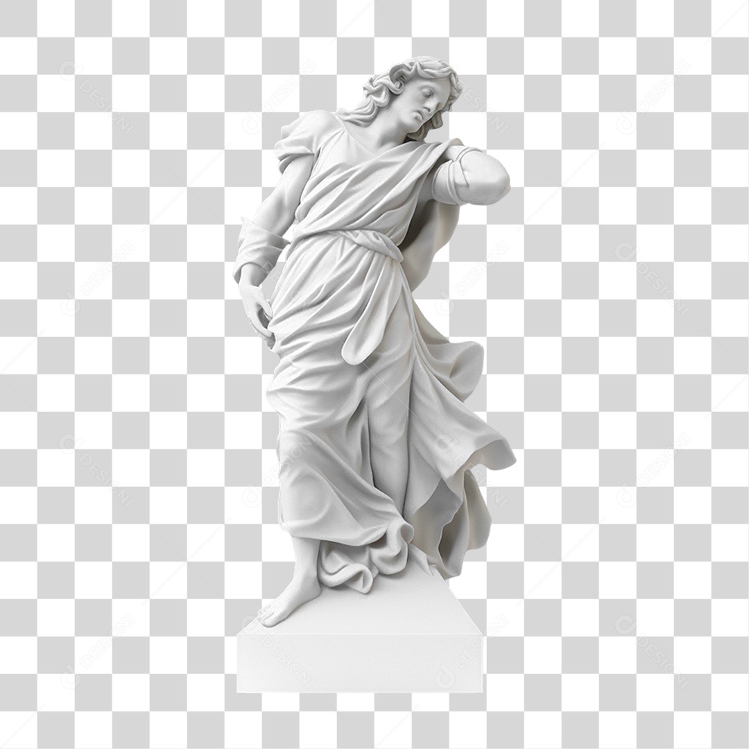 Estátua de Gesso PNG Transparente