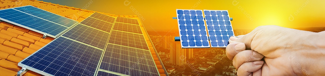 Instalação de usina fotovoltaica no telhado de um edifício residencial em dia ensolarado imagem conceitual de energia solar