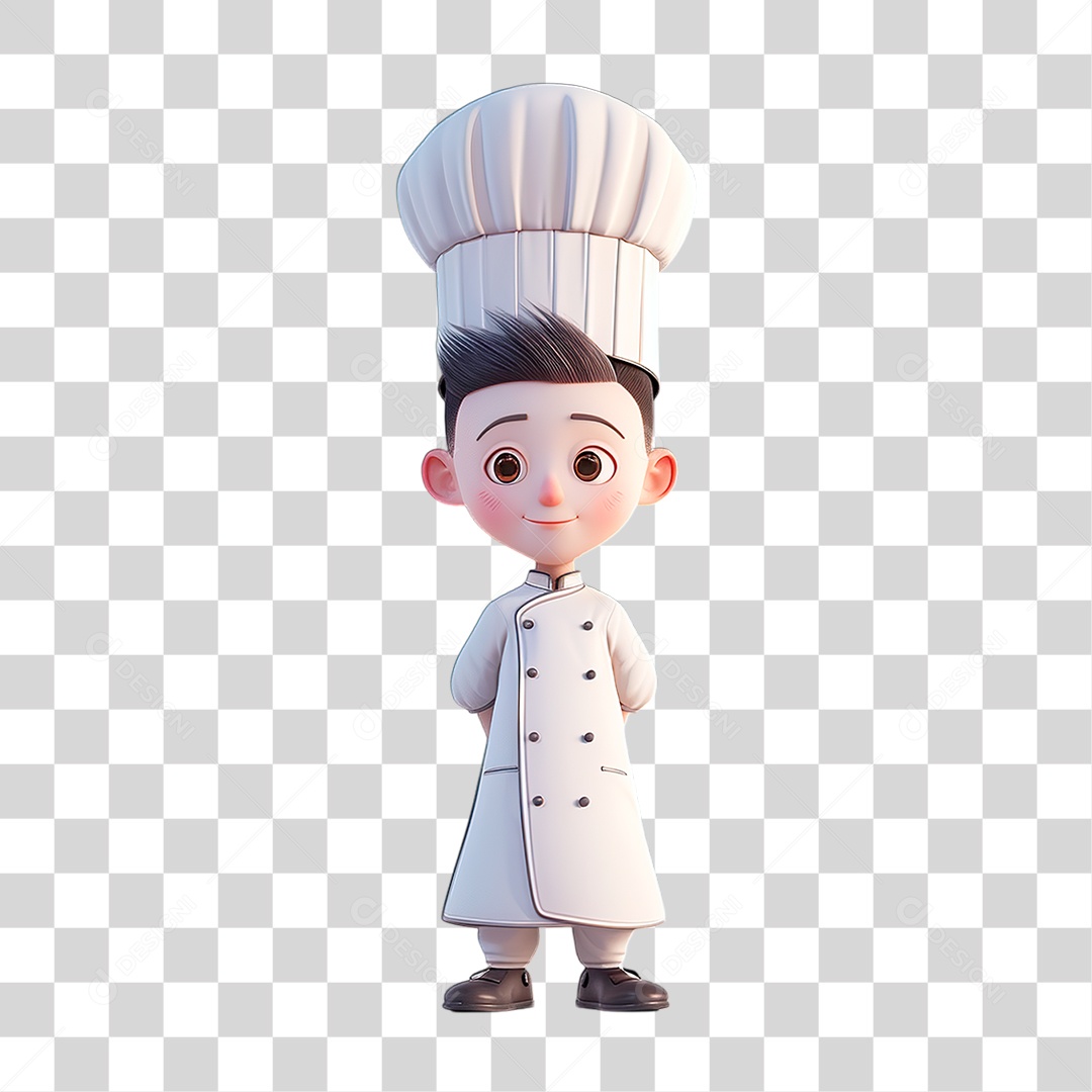 Personagem Chefe Cozinha PNG Transparente