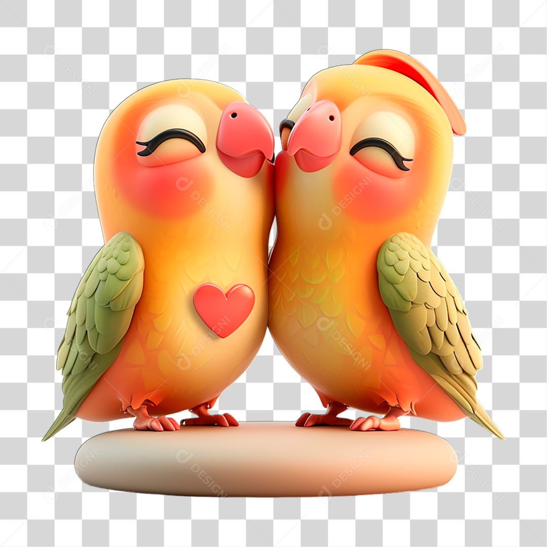 Casal de Pássaro PNG Transparente