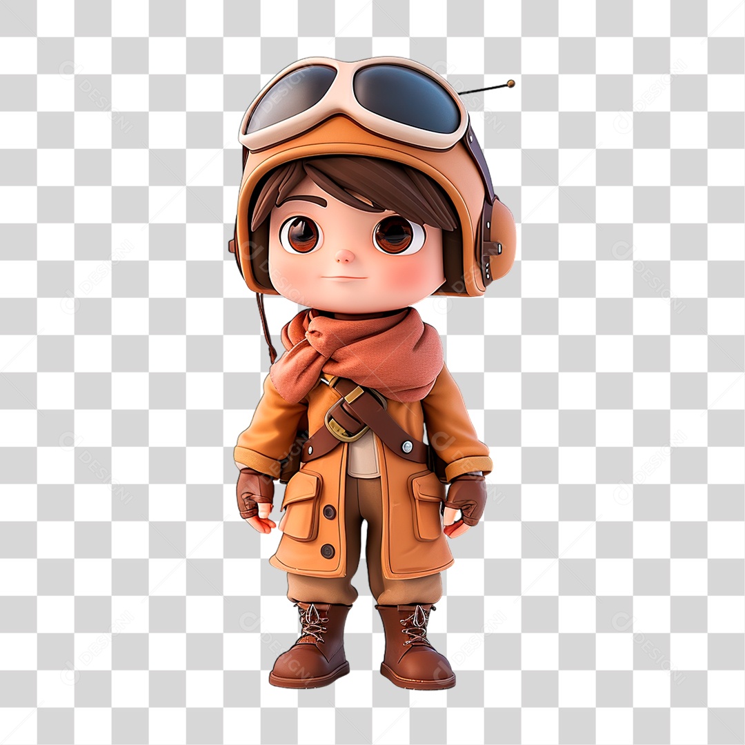 Piloto de Avião PNG Transparente