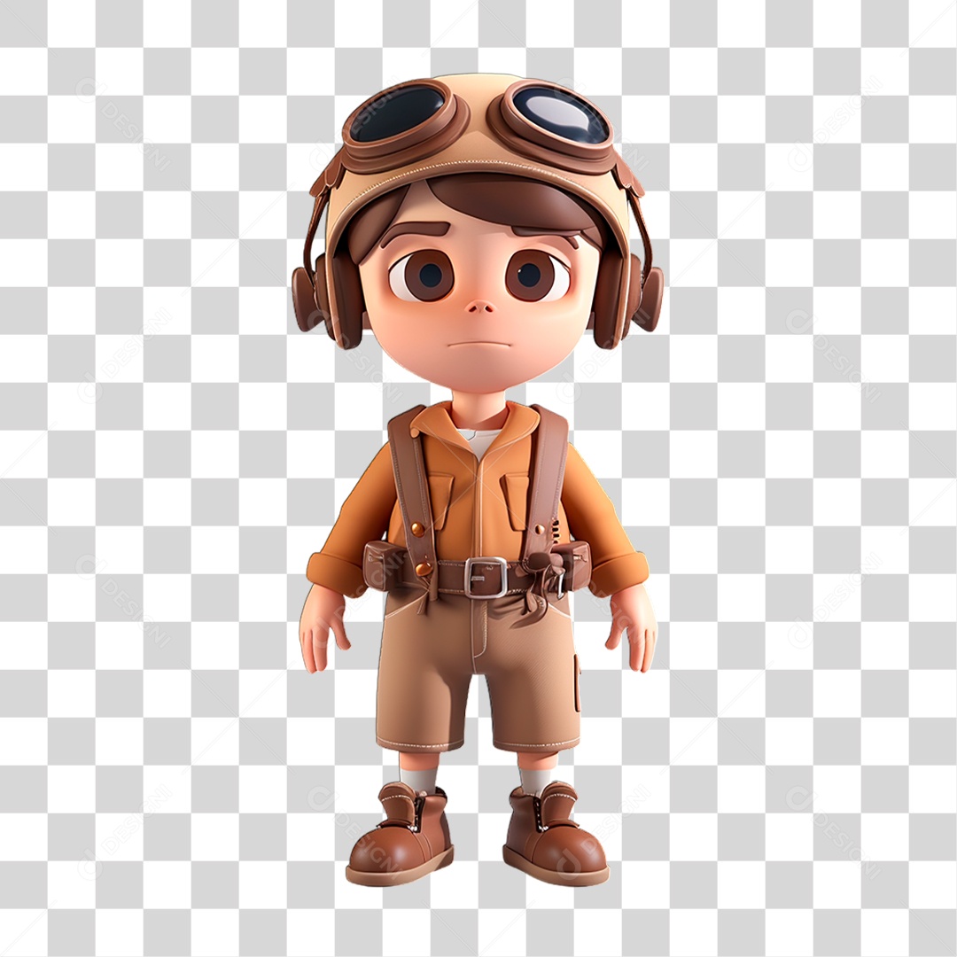 Piloto de Avião PNG Transparente