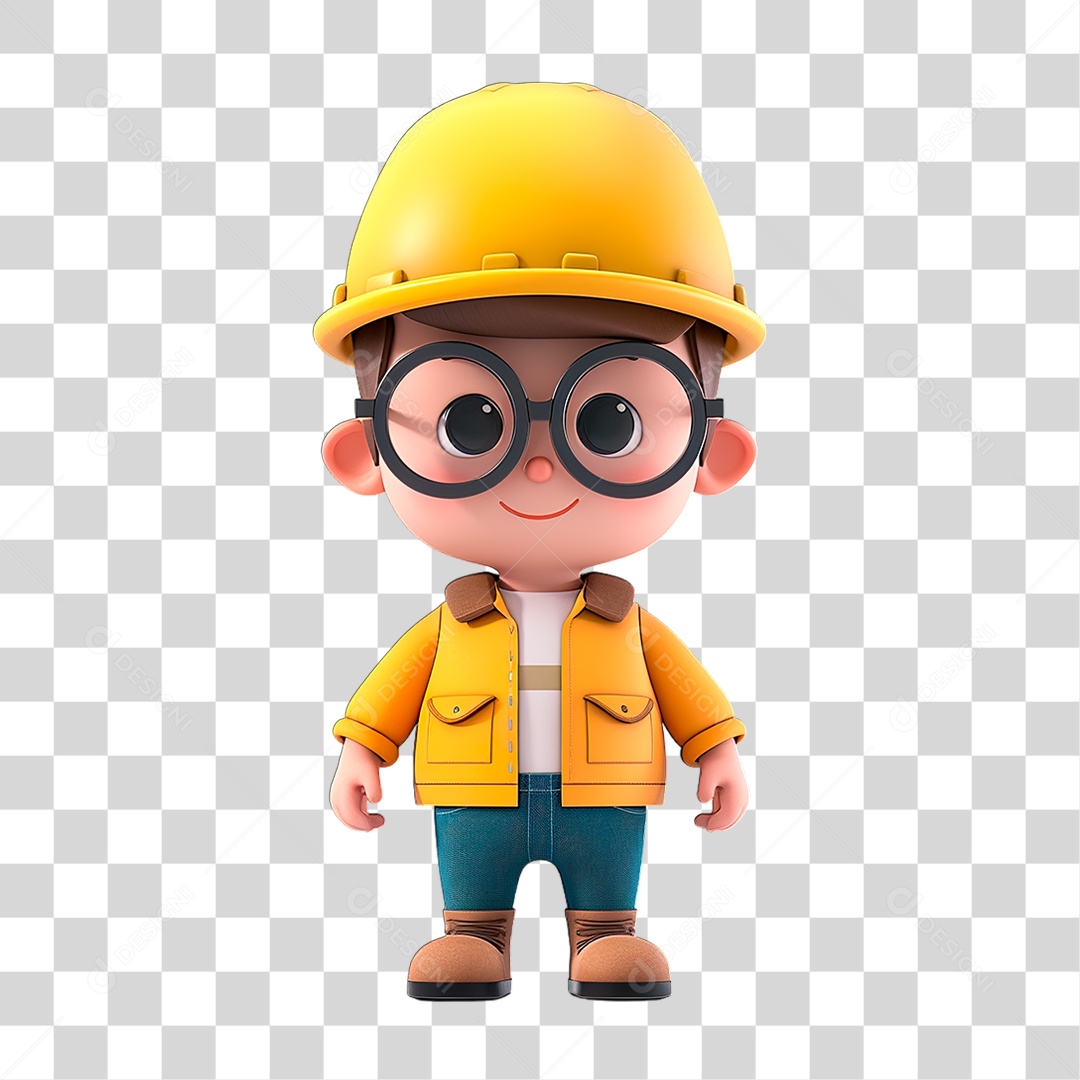 Trabalhador de Capacete PNG Transparente