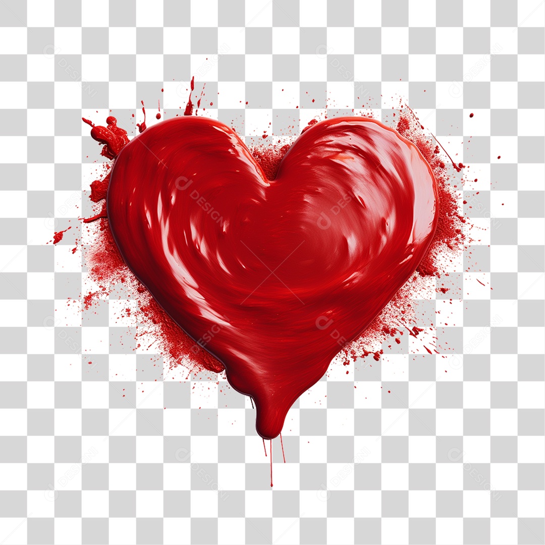 Coração Vermelho PNG Transparente