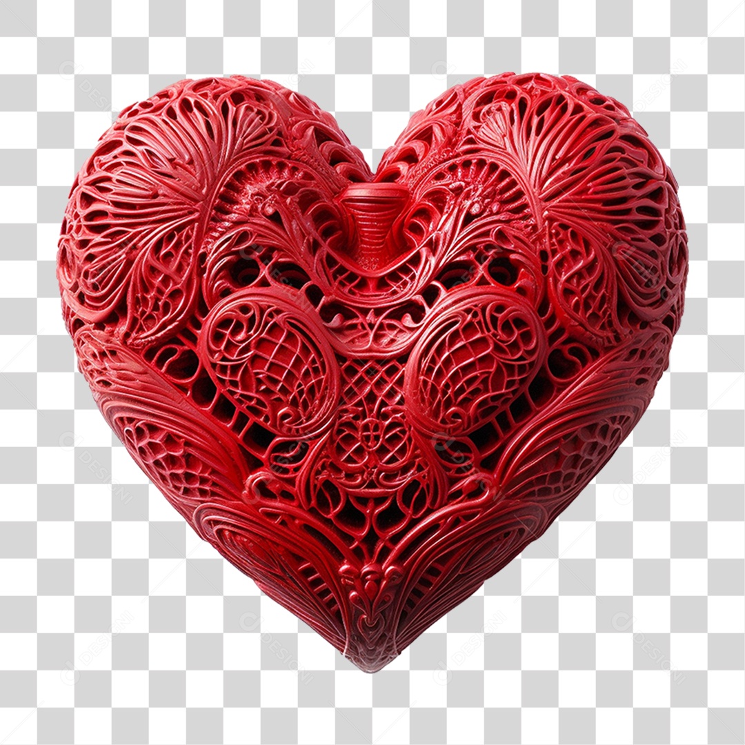 Coração Vermelho PNG Transparente