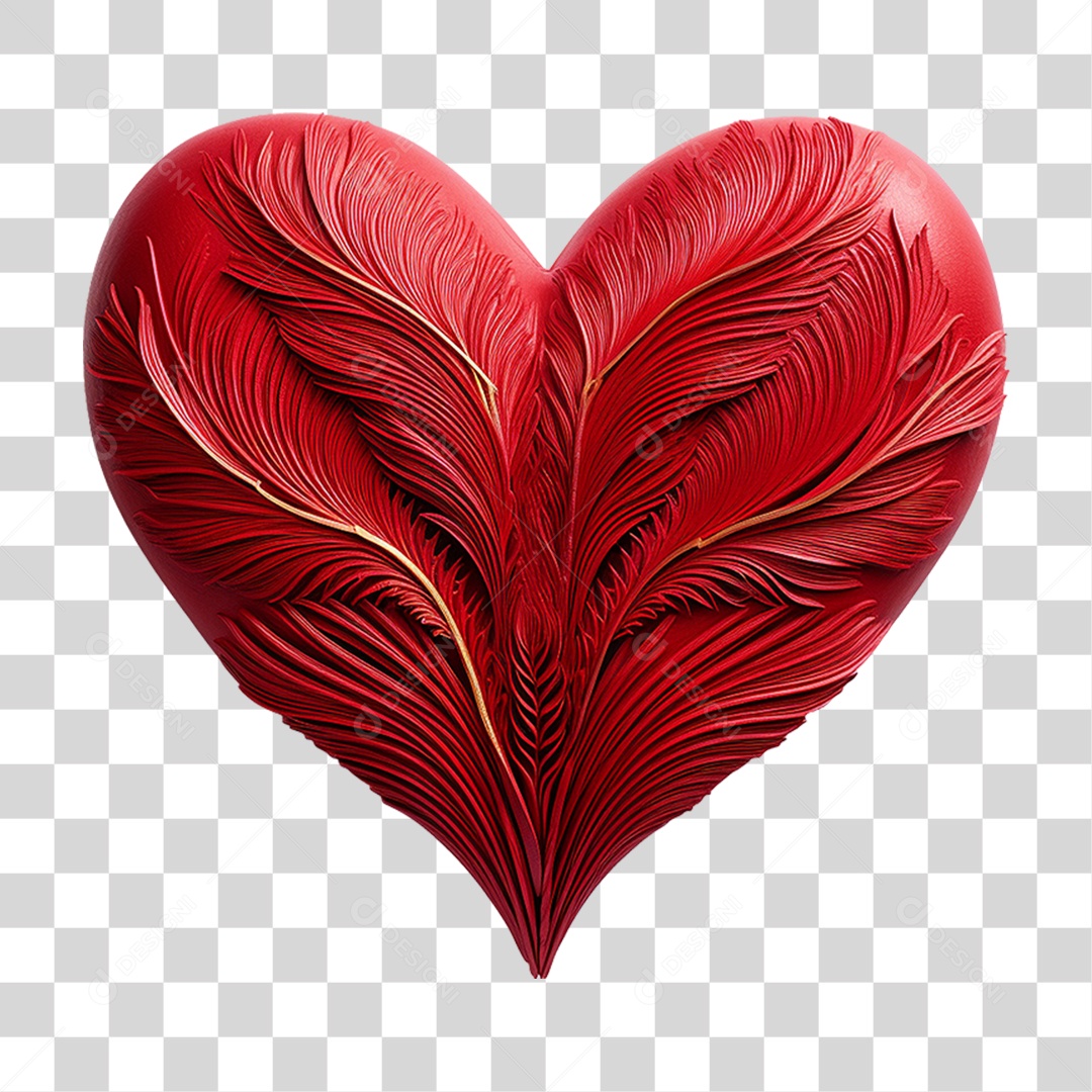 Coração Vermelho PNG Transparente